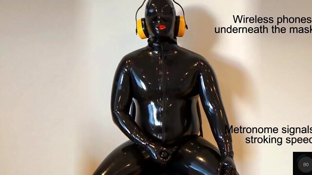 Edging and cumming in full latex