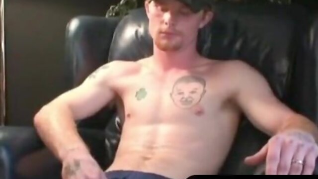 MenWorkinXXX.com - Ginger amateur tugs his long immense spear and spills spunk solo