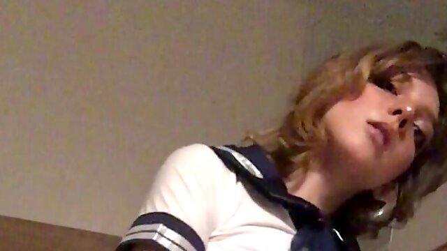 Cute Tattooed Alt Teen Riding a Dildo