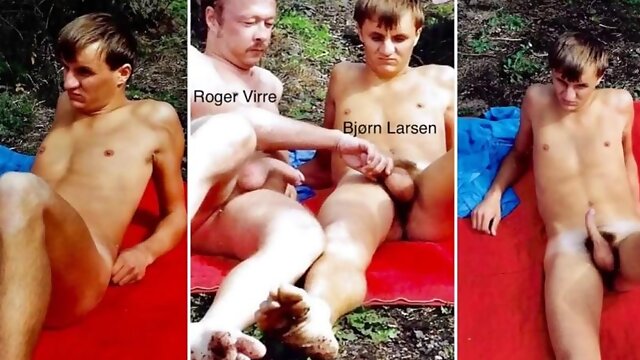 Roger Virre and Bjorn have sex on a public beach