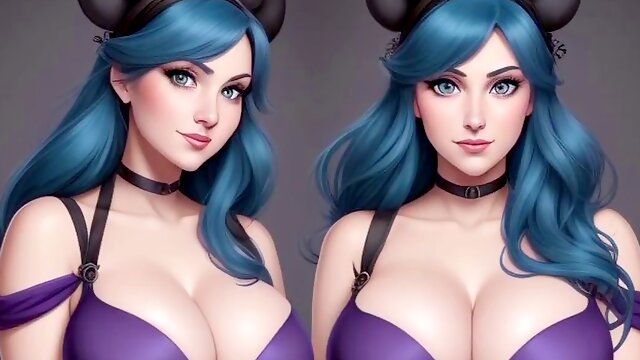 Cartoon anime girls getting down in some wild hentai fun