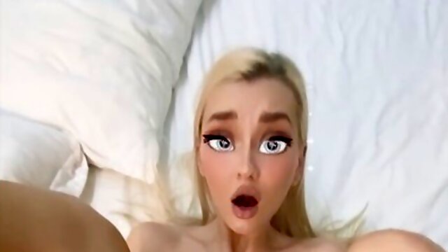 My friends sisters petite 18+ kitty stretched by a massive sausage - Carry Lights face revealed in an animated style