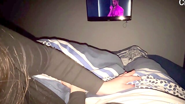 Stepsister seduces stepbrother during Netflix and Chill for intense pounding and orgasmic moans