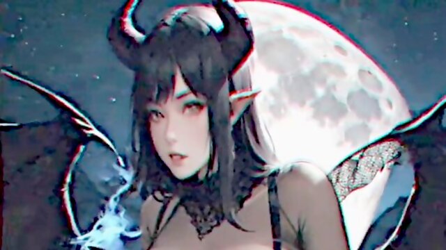 Erotic whispers and sensual sounds with an anime succubus