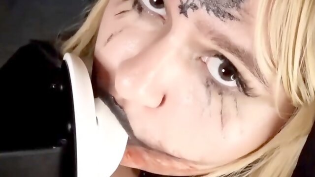 EmmaTASMR does not hold back - Sensual sucking, spitting, licking, ear nibbling + feet sounds for your pleasure