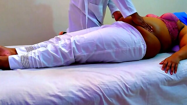 Provocative stepmom desires naughty time after ASMR massage on her big assets