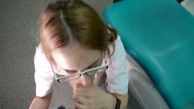 Physician penetrated in doggy style during office visit, then rode in cowgirl position