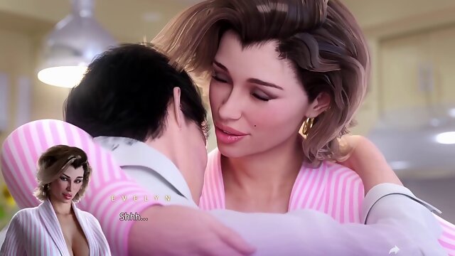 Erotic anime features steamy encounters with seductive milf stepmother