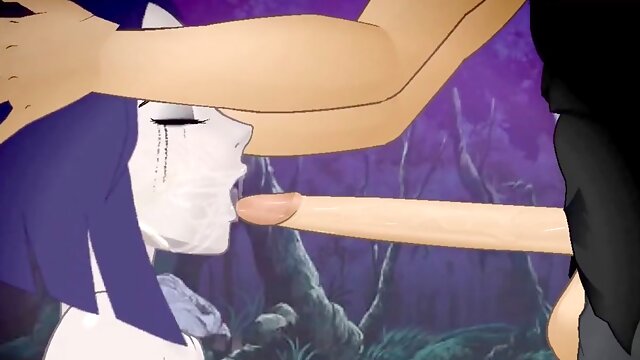 Naughty teen cum slut enjoys getting wet while giving massive cock the sloppiest deepthroat blowjob