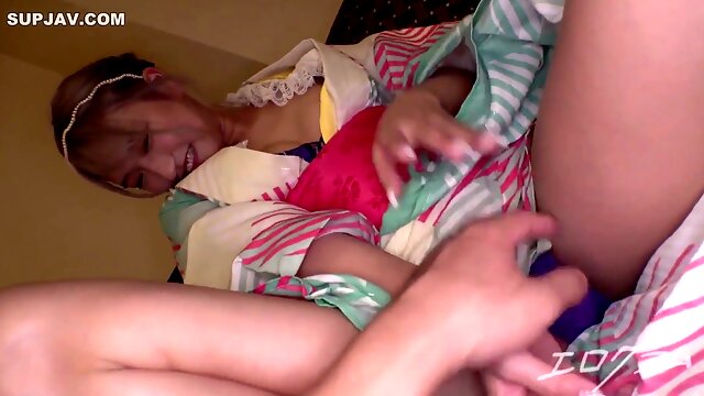 Asian Angel Alice Toyonaka enjoys intense massaging and creampie session