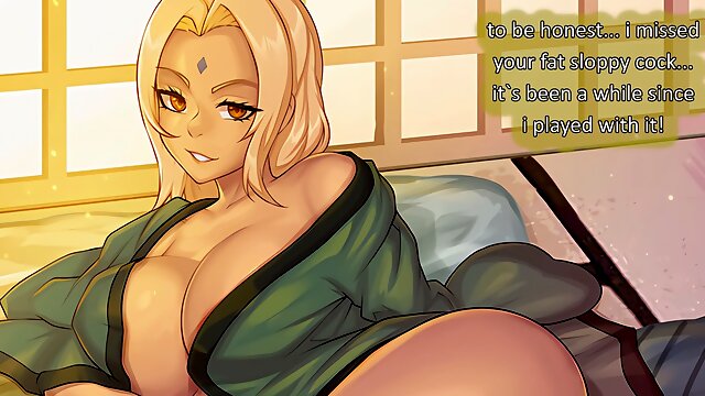 Lovemaking with Tsunade after a beer - JOI
