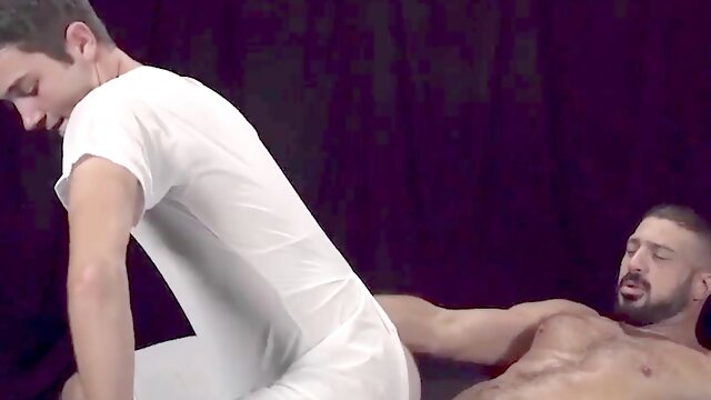 Muscular office orgy with bodybuilders Mason Anderson and Marco Napoli