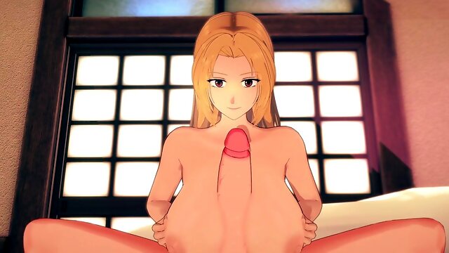 Titjob animation featuring characters from Jujutsu Kaisen