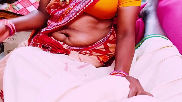 Desi granddaughter accidentally fucks grandpa in a messy Telugu conversation