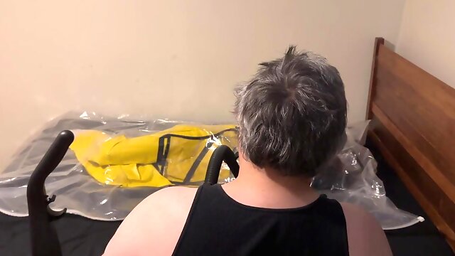 Gay breath control in BDSM bondage scenes for ultimate domination