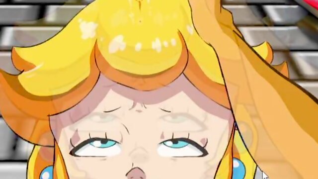 Mario ravages Peachs delightful face