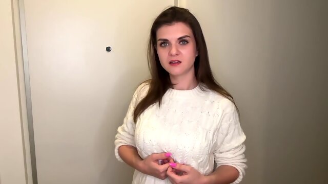 Busty MILF in role play as mom seduces stepson