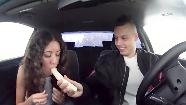 Amateur booty audition in car leads to wild XXX casting show