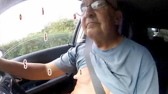 Mature Andy with piercings enjoys close up outdoor adventure