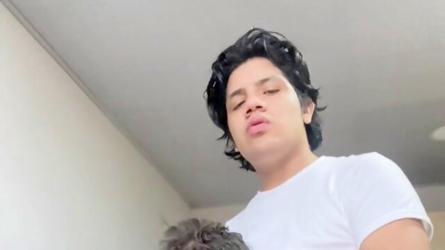 Colombian cutie sucks dick, eats ass, and gets creampied by thick boy