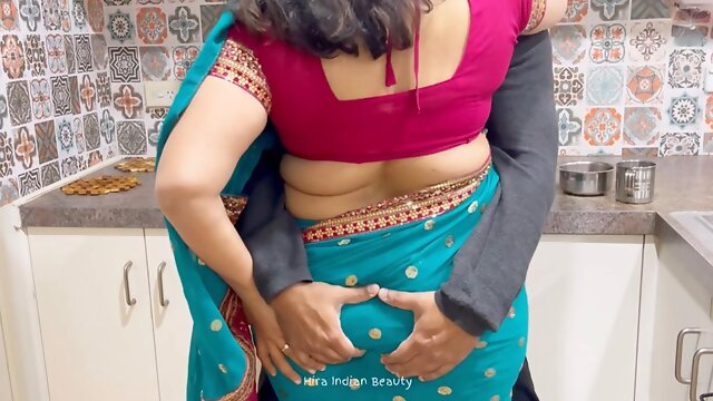 Sensual lovemaking with mature Indian milf in traditional attire