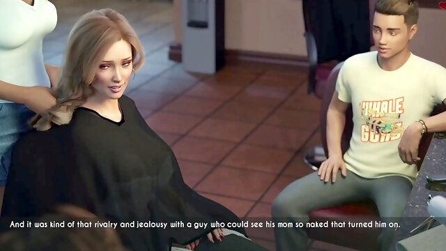 Sophia reveals her big breasts at the hair salon in Awam - Free - Day 20 - Part four