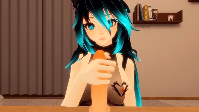 Dominant ASMR joi session with hentai Vtuber includes countdown and various tasks