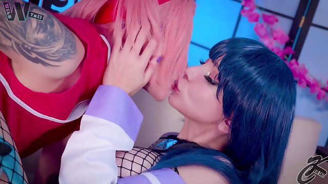 Hinata look-alike Ksu Colt enjoys ass play and naughty salad tasting