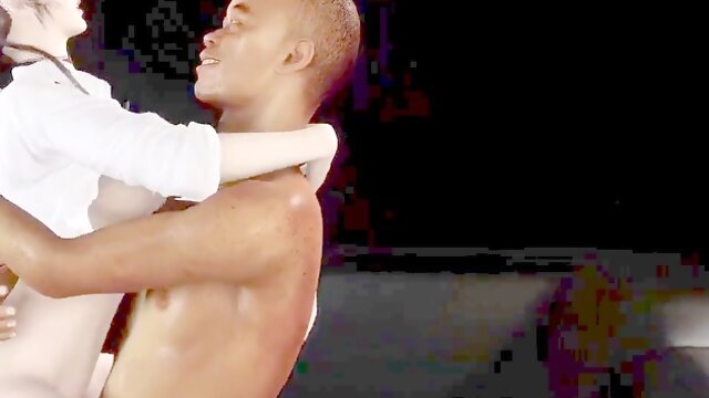 3D Asian submissive enjoys rough sex with a BBC