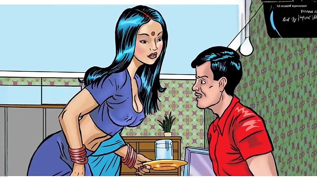 Savitha Bhabhi and the salesboy of bras: the very first scene of the iconic era of Savita Bhabhi