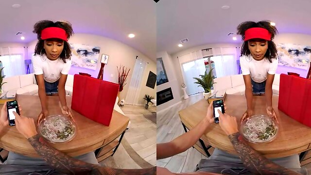 VRHUSH Food delivery girl Olivia Jayy striving for a five-star rating