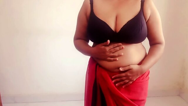 Riya, an Indian babe with massive natural breasts, rides a dildo after watching her friend masturbate