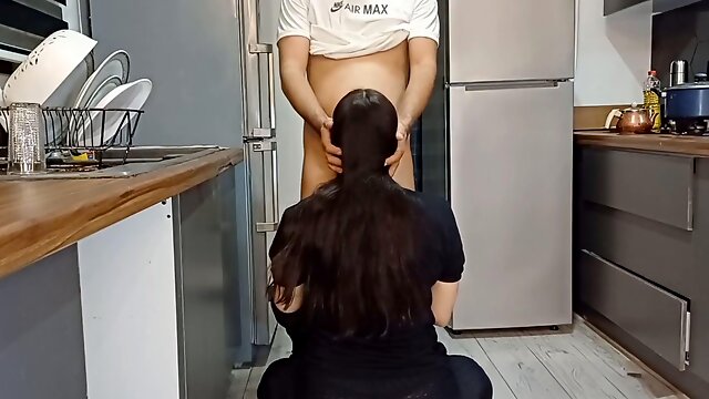 Iranian stepmom in hijab enjoys cuckold sex with intense anal pounding