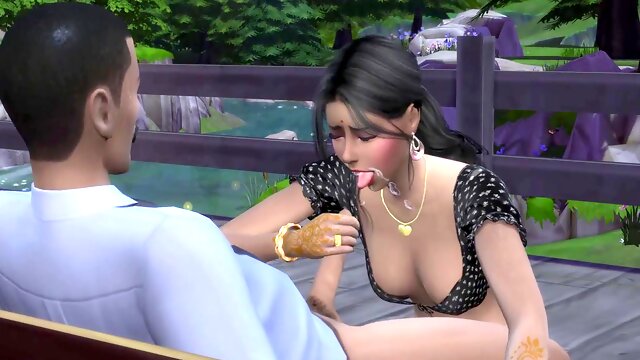 Outdoor sex session with Bhabhi Shobha turns wild