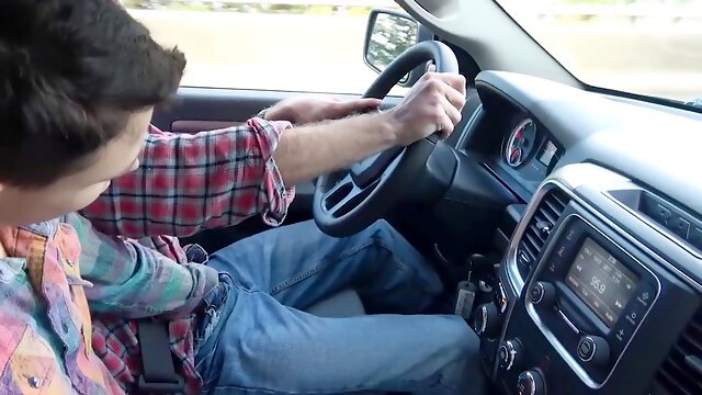 Straight guy tricked into his first gay experience by a seductive twink