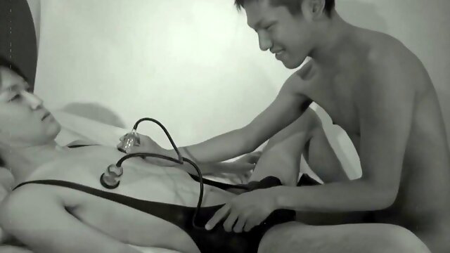 Japanese babe tied up and drenched in cum