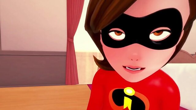 3D/Anime/Hentai - Mrs. Incredible gets her big booty pounded!