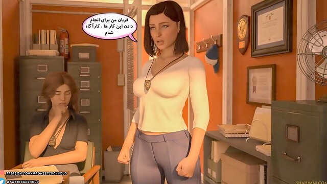 Iranian milf enjoys oral job, handjob and massive cumshots in 3D cartoon porn