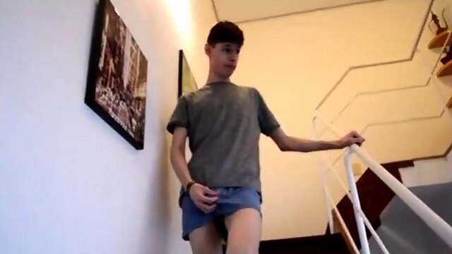 Macho heterosexual guy experiences first anal from twinks