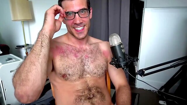 Live cam session with hairy men jerking off and masturbating