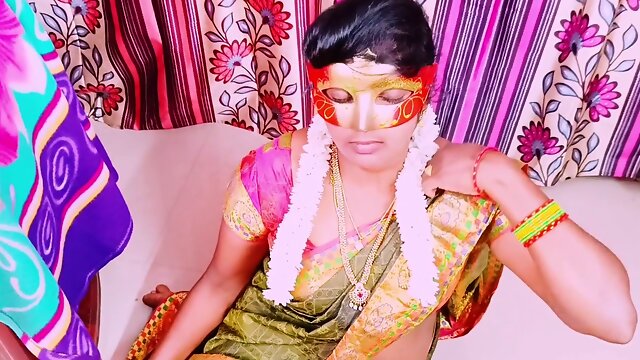 Indian housewife has steamy sex session with priest while indulging in Telugu explicit language