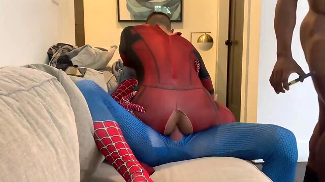 Wild Halloween orgy with lads and mature men like Dalton Riley, Adrian Hart, and more!