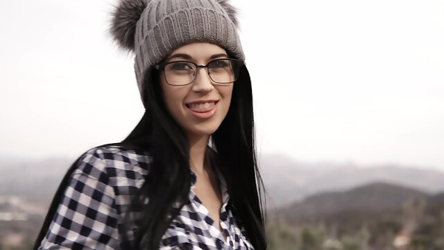 Hot ass Alex Coal sucks a black cock and gets fucked balls deep