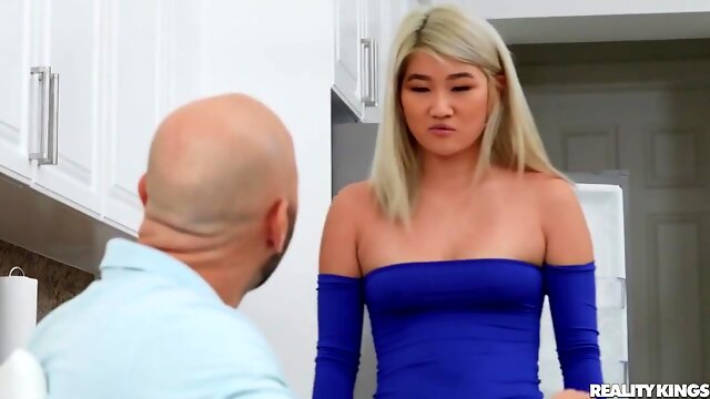 Adorable Asian Babe Boned In The Kitchen With J Mac And Sofia Su