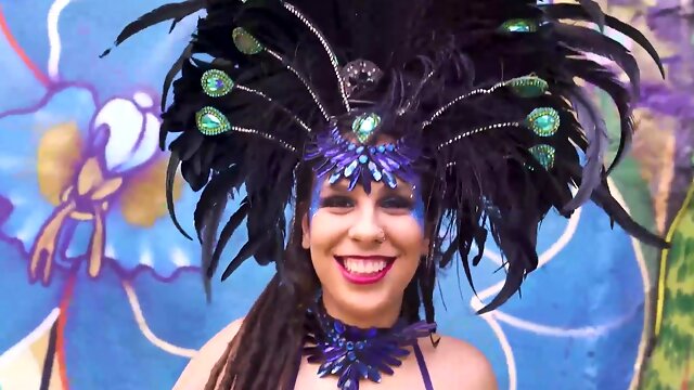 Carnaval samba dancer ass fucking in my bang van