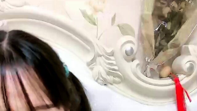 Cute Asian Chubby Teen Wild Dildo Masturbation