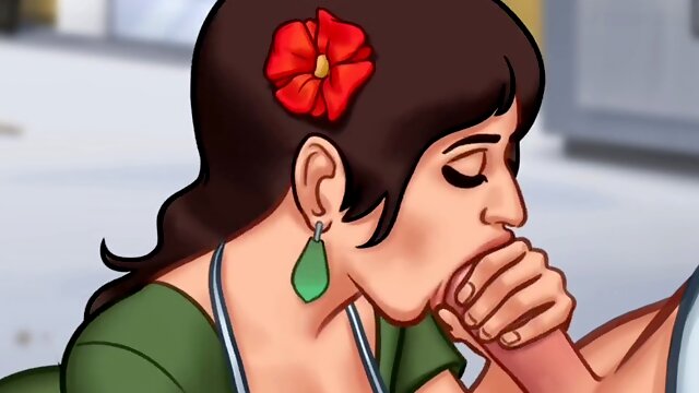 Stepmom dipping her milk while her stepson nails her gonzo orgy