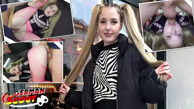 Big Dick Anal Sex Casting for Pigtails Teen Crystal White in Berlin