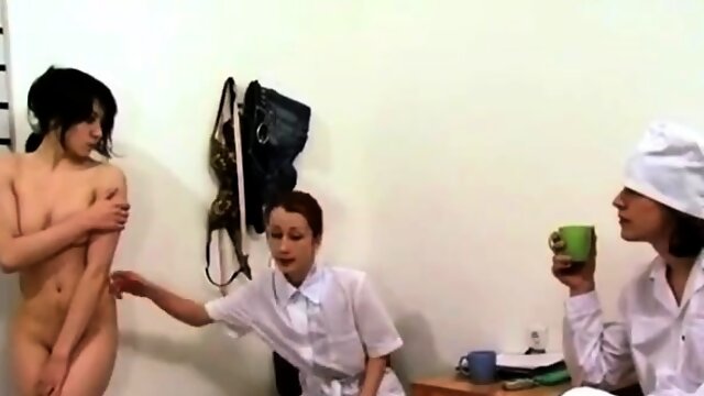 Russian girl medical exam