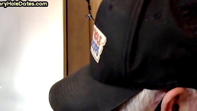 Mature gay bottom gloryhole fucked in closeup after Blowjob